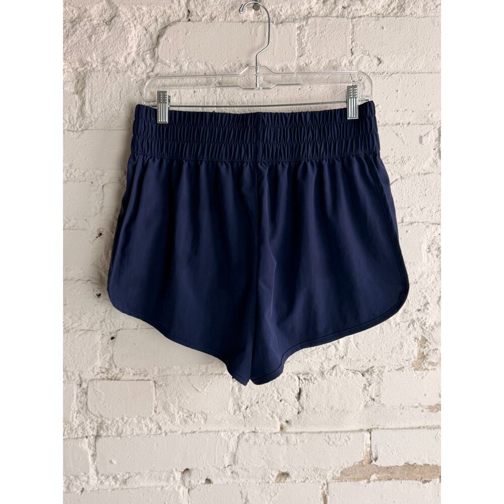 DSG Navy Running Shorts Medium Athletic Lined Workout Activewear Women - Picture 2 of 7